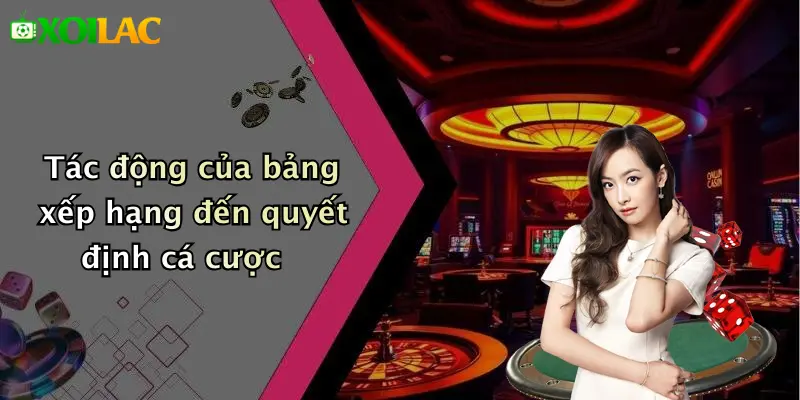Bảng Xếp Hạng 4 Tác động của bảng xếp hạng đến quyết định cá cược